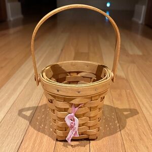 Longaberger Basket American Cancer Society Horizon of Hope 2002 Small Basket